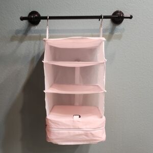 Tabitora Hanging Organizer Portable Travel Pink White